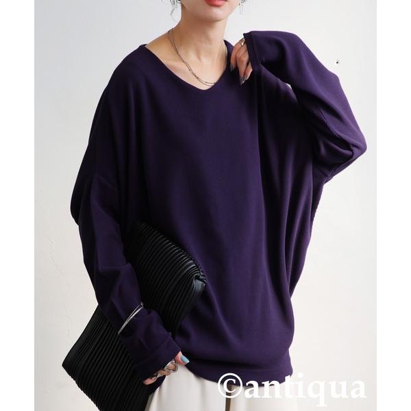 ZOZO問い合わせ番号:101275284ショップ:antiqua，アンティカブランド:antiqua，アンティカ商品名:シュッと美 トップスカテゴリ:トップス>Tシャツ/カットソーブランド品番:AY-00081素材:ポリエステル95...