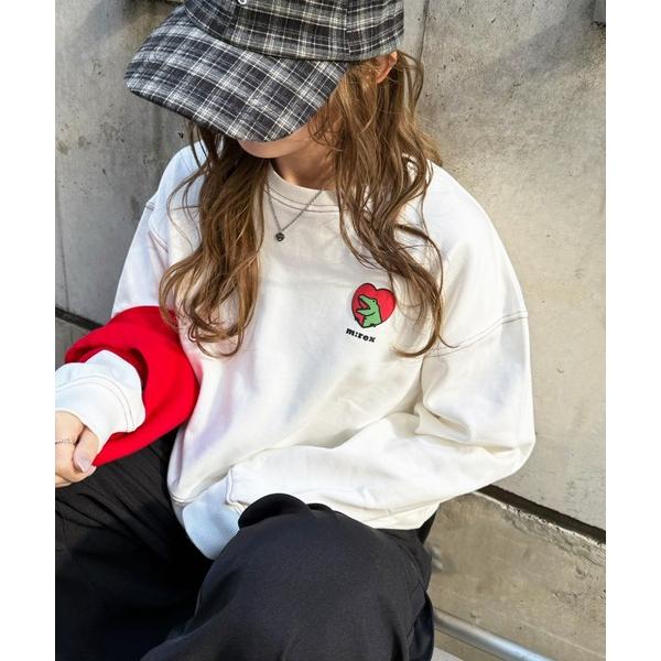 tシャツ 「m:rex」ハートモチーフショート丈プルオーバー レディース