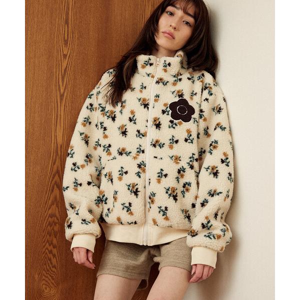 ZOZO問い合わせ番号:101317584ショップ:PUBLUX，パブリュクスブランド:PUBLUX，パブリュクス，FREAK'S STORE，フリークスストア商品名:MARY QUANT × PUBLUX/マリークワント 花柄 ボアブルゾ...