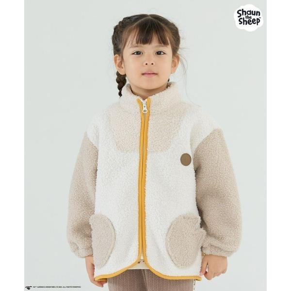 ブルゾン アウター ボア フリース 「ひつじのショーン X moimoln」「日本限定」フリースジャンパー キッズ 子供服 男の子 女の子