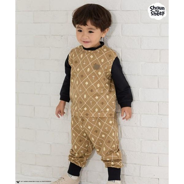 ZOZO問い合わせ番号:101447982ショップ:moimoln，モイモルンブランド:moimoln，モイモルン商品名:【ひつじのショーン X moimoln】【日本限定】【セットアップ】フェイクレイヤード長袖トップス＆パンツカテゴリ:ジ...