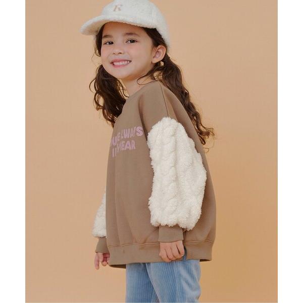 『タイムセール実施中』ZOZO問い合わせ番号:101481847ショップ:F.O.Online Store，エフオーオンラインストアブランド:BREEZE，ブリーズ商品名:【あったか/裏起毛】袖ジャガードファーフリース切替トレーナー_ジュニ...