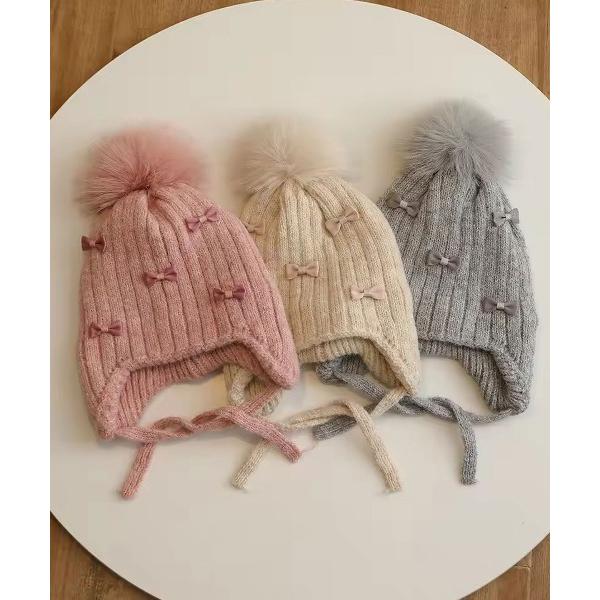 『タイムセール実施中』ZOZO問い合わせ番号:101482255ショップ:RiNc，リンクブランド:Bambin，ボンバン商品名:【 Bambin / ボンバン 】 ミニリボン イヤーフラップ ニットキャップ / ニット帽カテゴリ:帽子&g...