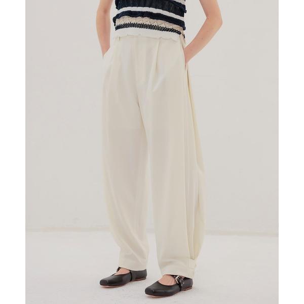 ワイドパンツ パンツ side volume tuck pants(サイドボリュームタックパンツ) レディース