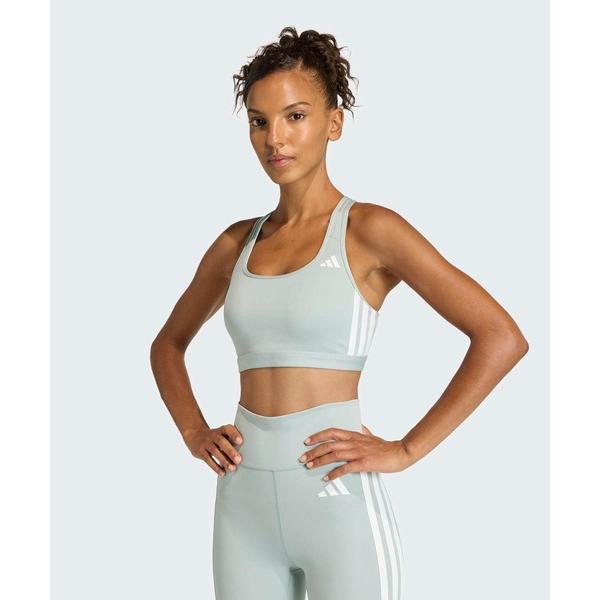 スポーツブラ オプティム エッセンシャル ワークアウト スリーストライプス ミディアムサポートブラ / アディダス adidas