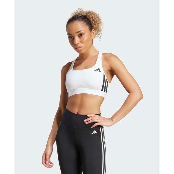 スポーツブラ パワーリアクト エッセンシャル ミディアムサポート ブラ スリーストライプス / アディダス adidas