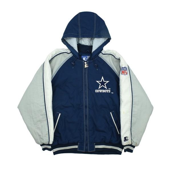 ナイロンジャケット 「USED」90’s STARTER “NFL Dallas Cowboys” 中綿入り ナイロンジャケット メンズ レディース