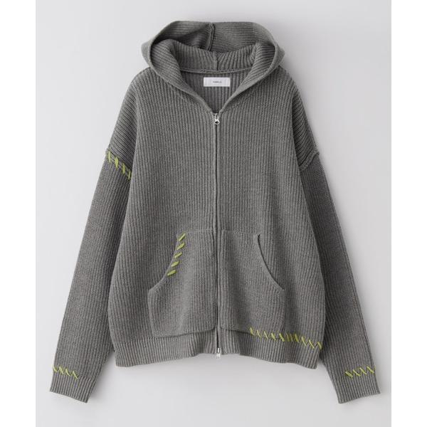 『タイムセール実施中』ZOZO問い合わせ番号:101562340ショップ:RAGEBLUE，レイジブルーブランド:RAGEBLUE，レイジブルー商品名:HAND-STITCHED KNIT ZIP HOODIE/ハンドステッチ/ニットジップ...