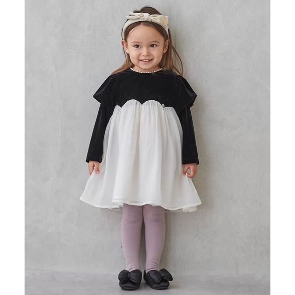 ZOZO問い合わせ番号:101604496ショップ:petit main，プティマインブランド:petit main，プティマイン商品名:パフ袖シフォンワンピースカテゴリ:ワンピース/ドレス>ワンピースブランド品番:9654318素材...