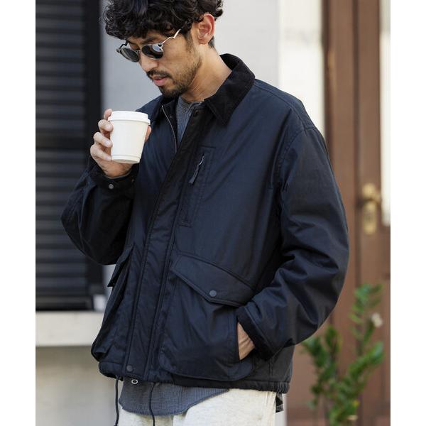 『タイムセール実施中』ZOZO問い合わせ番号:101604531ショップ:FREAK'S STORE，フリークスストアブランド:FREAK'S STORE，フリークスストア商品名:襟コーデュロイ切り替え コットンナイロンブルゾン/フィッシン...