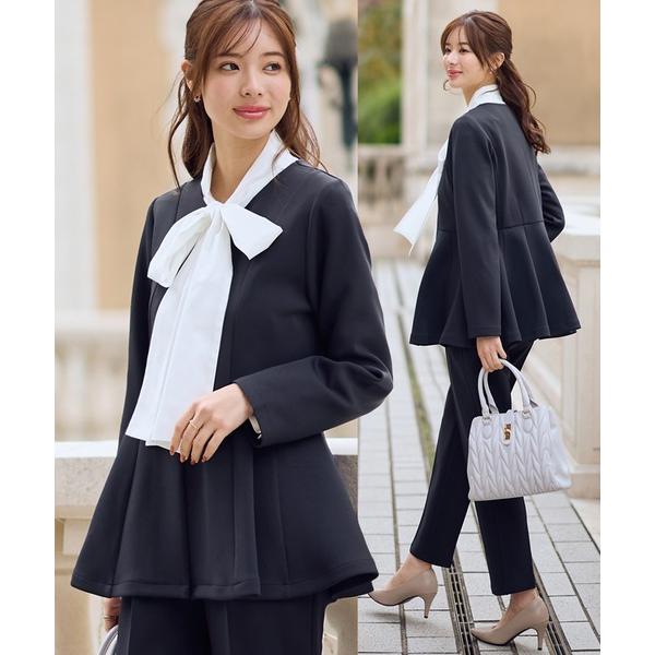 ZOZO問い合わせ番号:101655731ショップ:GeeRA，ジーラブランド:GeeRA，ジーラ商品名:【２点セット】ペプラムジャケットテーパードパンツセットアップスーツカテゴリ:フォーマルスーツ/小物>スーツセットブランド品番:2...