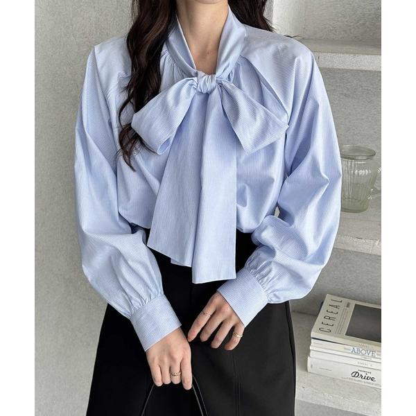 『セール実施中』ZOZO問い合わせ番号:101655771ショップ:GeeRA，ジーラブランド:GeeRA，ジーラ商品名:ボリュームボウタイブラウスカテゴリ:トップス>シャツ/ブラウスブランド品番:209017素材:ポリエステル65%...