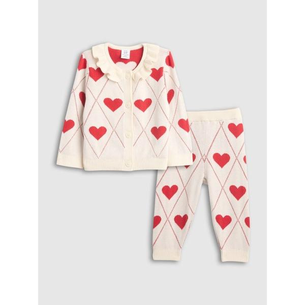 ZOZO問い合わせ番号:101657714ショップ:GAP，ギャップブランド:GAP，ギャップ商品名:ラッフルフリル襟 ニットカーディガン コーデセット (ベビー)カテゴリ:トップス>カーディガン/ボレロブランド品番:845611素材...