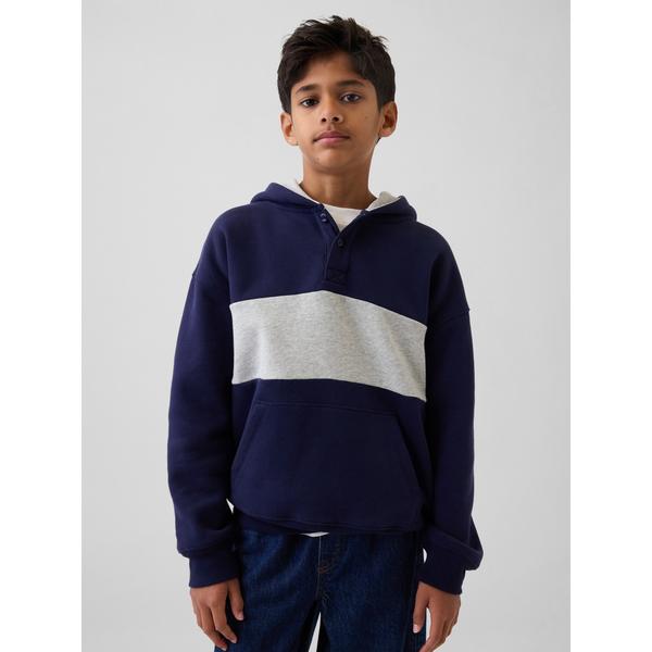 ZOZO問い合わせ番号:101657736ショップ:GAP，ギャップブランド:GAP，ギャップ商品名:ヴィンテージソフト リラックスフィット ヘンリーパーカー (キッズ)カテゴリ:トップス>パーカーブランド品番:866516素材:コッ...