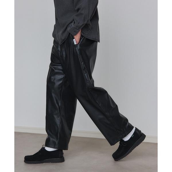 パンツ 「MAISON CLUB」Super Soft PU Leather Track Pants / スーパーソフトPUレザートラックパンツ メンズ
