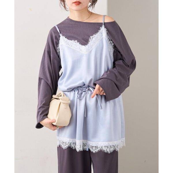 ZOZO問い合わせ番号:101692316ショップ:CIAOPANIC TYPY，チャオパニックティピーブランド:CIAOPANIC TYPY，チャオパニックティピー商品名:サテンレースウエストドロストキャミチュニックカテゴリ:ワンピース/...