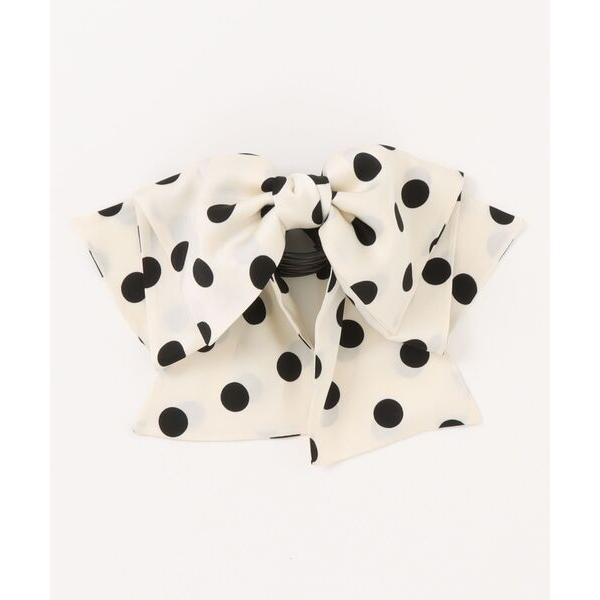 ZOZO問い合わせ番号:101692501ショップ:LOWRYS FARM，ローリーズファームブランド:LOWRYS FARM，ローリーズファーム商品名:ドットリボンフウバンス　634201カテゴリ:ヘアアクセサリー>バレッタ/ヘアク...