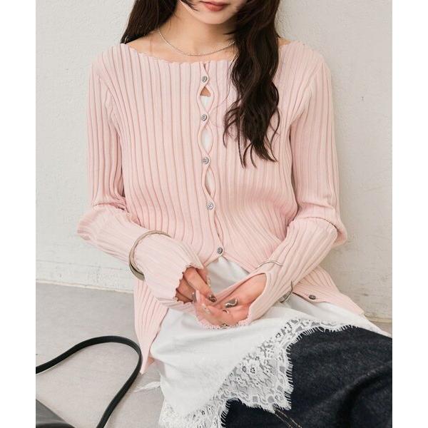 『タイムセール実施中』ZOZO問い合わせ番号:101693000ショップ:mystic，ミスティックブランド:mystic，ミスティック商品名:【リブ素材で伸縮性◎/６色展開】ラウンドスリットリブカーディガンカテゴリ:トップス>カーデ...