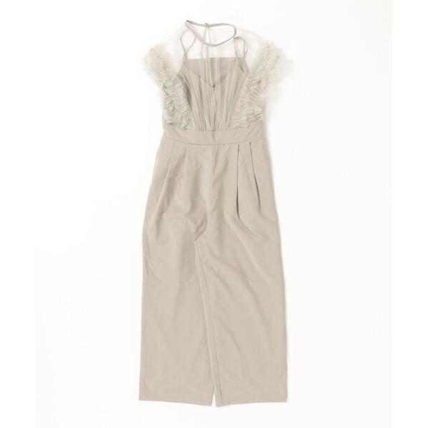 『タイムセール実施中』参考価格：9，999円発売時期：2024年06月コンディション：B（目立つ使用感なし）使用感が少ない、または気にならないアイテム全体的：型崩れ参考商品名：チュール×クレープドッキングフリルオールインワン参考品番：24S...