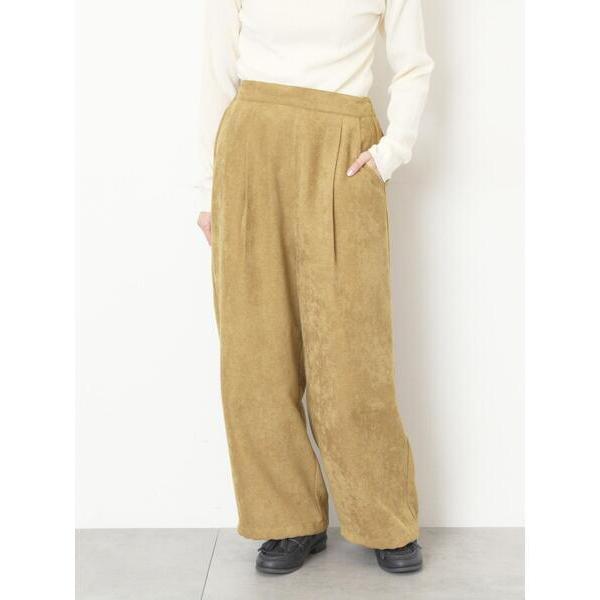 パンツ 「M/Lサイズ」裾絞りタックパンツ レディース