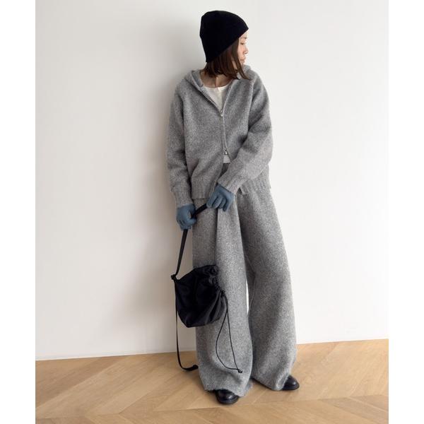 ZOZO問い合わせ番号:101725999ショップ:CANAL JEAN，キャナルジーンブランド:CANAL JEAN，キャナルジーン，El mar，エルマール商品名:El mar　パーカーニットセットアップカテゴリ:ジャケット/アウター&...