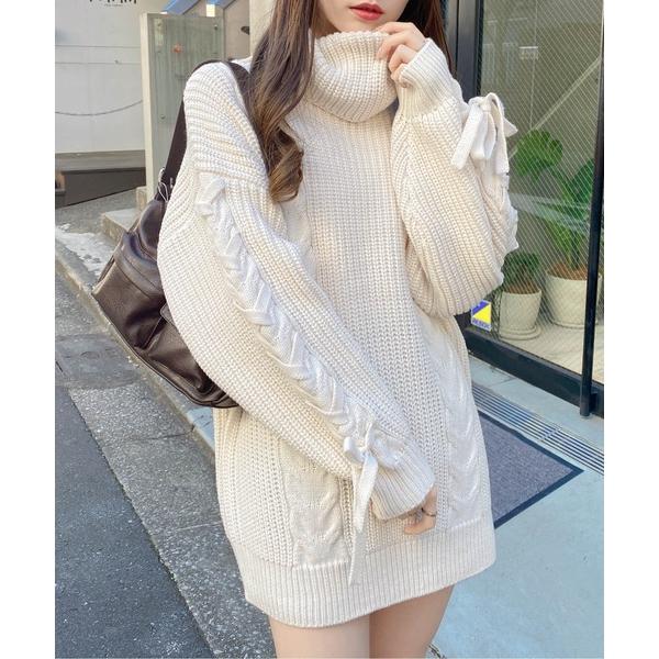 ZOZO問い合わせ番号:101726480ショップ:INGNI，イングブランド:INGNI，イング商品名:タートルネックルーズチュニックニットカテゴリ:ワンピース/ドレス>チュニックブランド品番:1254-900367素材:アクリル1...