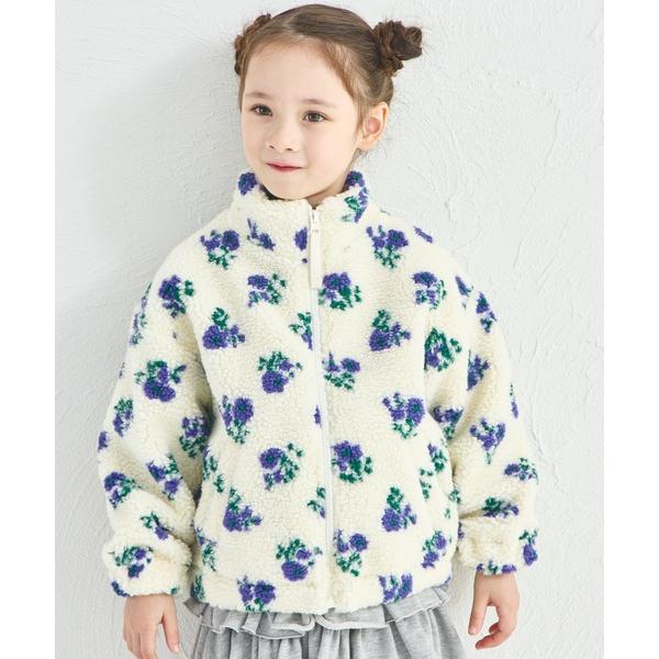 ZOZO問い合わせ番号:101727432ショップ:pairmanon，ペアマノンブランド:pairmanon，ペアマノン，coucou manon，ククゥ マノン商品名:ガールズ 総柄 フラワー ボアアウターカテゴリ:ジャケット/アウター...