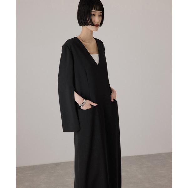 ZOZO問い合わせ番号:101728815ショップ:ADAM ET ROPE'，アダムエロペブランド:ADAM ET ROPE'，アダムエロペ商品名:【サステナブル】スリットスリーブワンピースカテゴリ:ワンピース/ドレス>ワンピースブ...