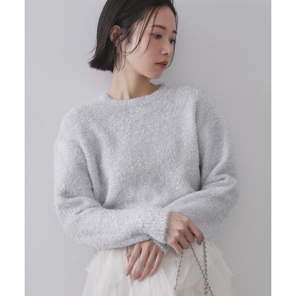 ニット セーター きらきらフェザーニット「洗濯機OK」 レディース