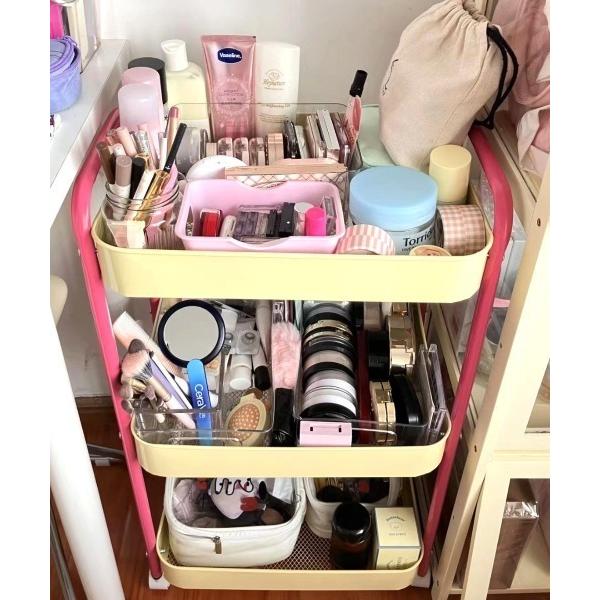 ZOZO問い合わせ番号:101764259ショップ:MANGROVE，マングローブブランド:Made in I，メイドインアイ，MANGROVE，マングローブ商品名:配色カラーキャスター付き3段ワゴンカテゴリ:インテリア>収納グッズブ...