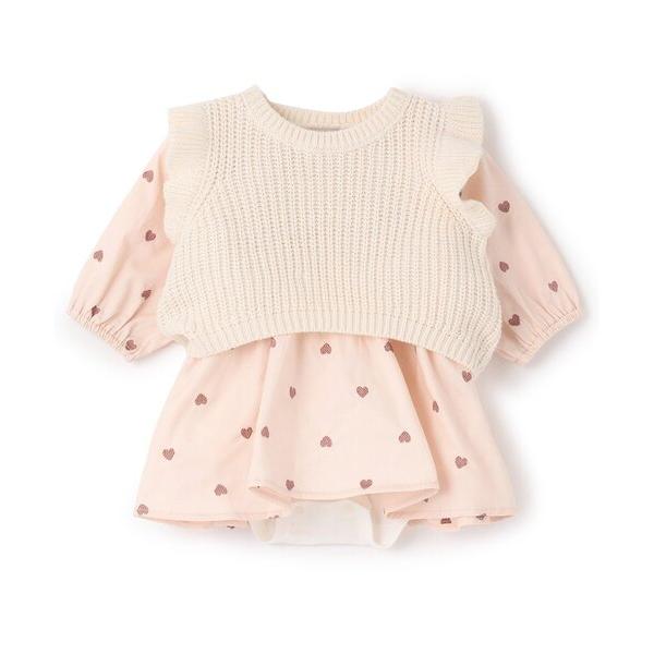 ※このアイテムは返品・交換対象外商品です。ZOZO問い合わせ番号:101862961ショップ:petit main，プティマインブランド:petit main，プティマイン商品名:【リンク】ベストつきワンピース(ロンパース)カテゴリ:ママ＆...