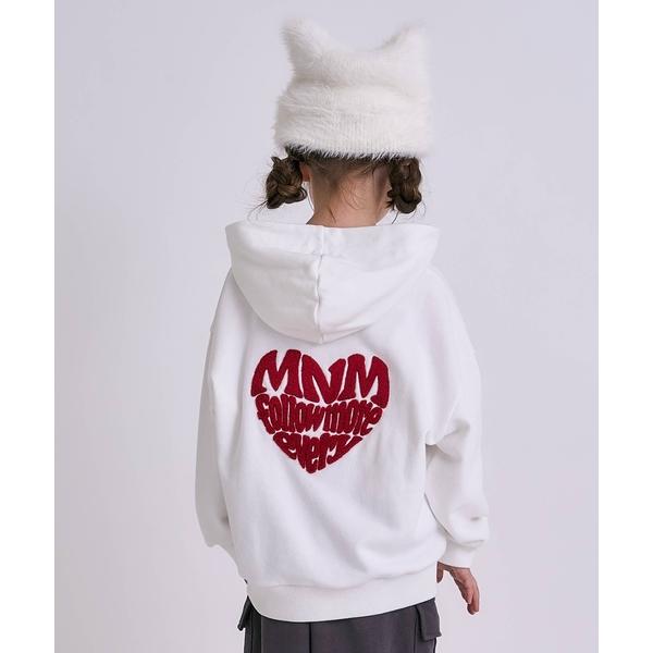 ZOZO問い合わせ番号:101862962ショップ:petit main，プティマインブランド:minimal，ミニマル商品名:【裏起毛】【綿100】ナンバー＆ハートパーカーカテゴリ:トップス>パーカーブランド品番:4354265素材...