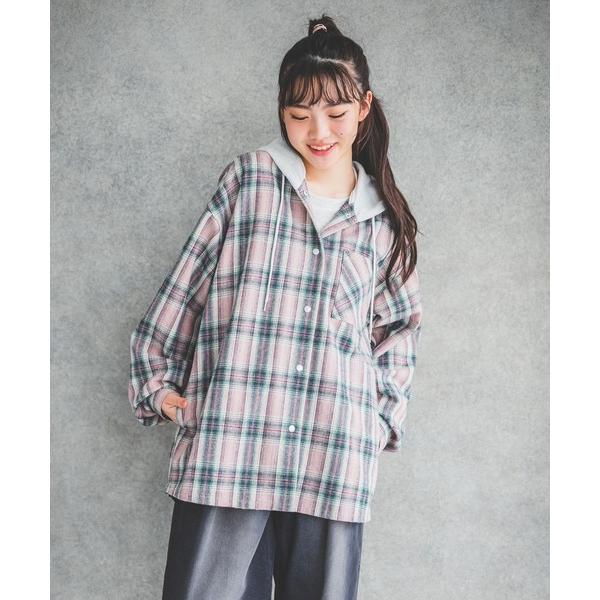 ZOZO問い合わせ番号:101896374ショップ:repipi armario，レピピアルマリオブランド:repipi armario，レピピ アルマリオ，10C REPIPI，ジューシーレピピ商品名:チェックフードシャツジャケットカテゴ...