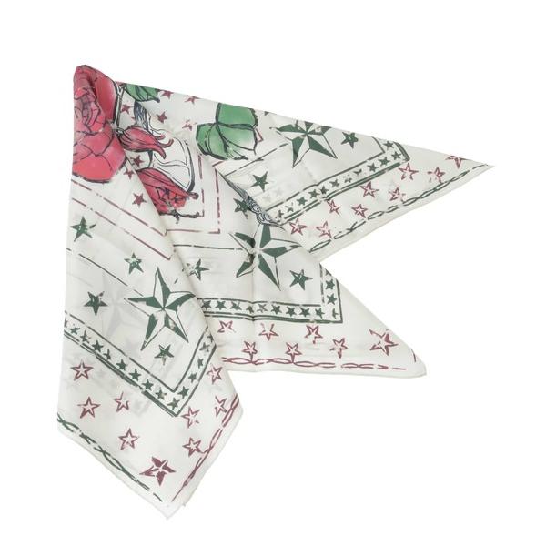スカーフ バンダナ SNAKE ＆ ROSE SILK SCARF レディース メンズ