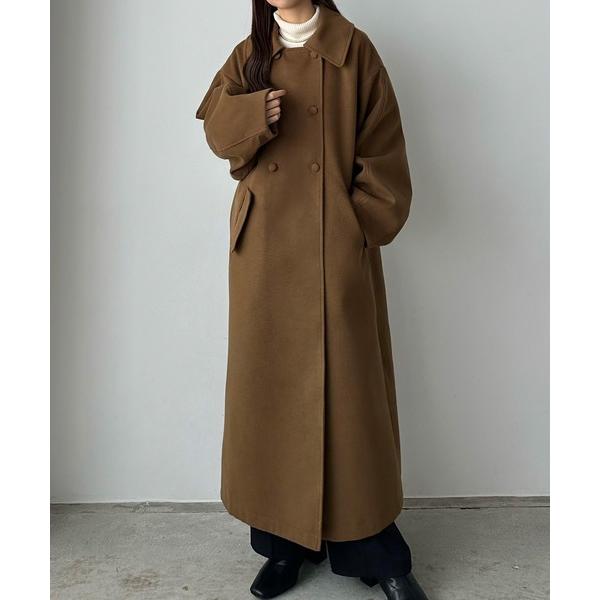 「callautia」 ステンカラーコート SMALL ブラウン レディース