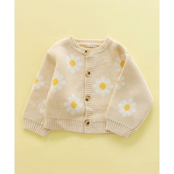 ※このアイテムは返品・交換対象外商品です。ZOZO問い合わせ番号:101928010ショップ:branshes，ブランシェスブランド:branshes，ブランシェス商品名:【お花シリーズ】ジャガードカーディガンカテゴリ:ママ＆ベビー>...