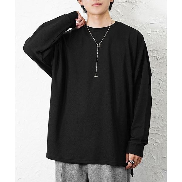 tシャツ 「MinoriTY」6分袖＆長袖 柔らか梨地素材スーパービッグシルエットドルマンスリットトレーナー ロンT カットソー メンズ 半袖 春服 オーバーサイ…