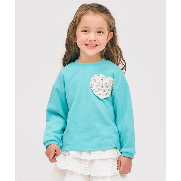 ZOZO問い合わせ番号:101962712ショップ:F.O.Online Store，エフオーオンラインストアブランド:apres les cours，アプレレクール商品名:ハートフリルポケットゆったりトレーナー_ジュニア対応カテゴリ:トッ...