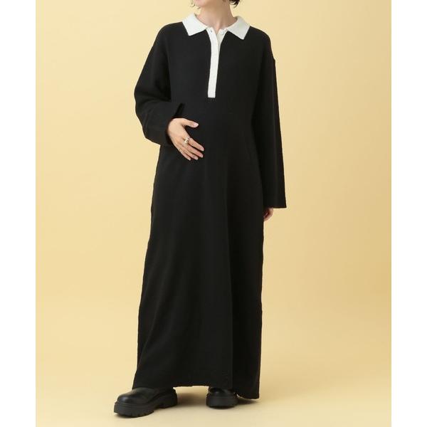 ZOZO問い合わせ番号:101962761ショップ:LEPSIM，レプシィムブランド:LEPSIM，レプシィム商品名:【産前・産後対応】マタニティ／配色ポロニットワンピース　634331カテゴリ:ママ＆ベビー>マタニティウェア/グッズ...