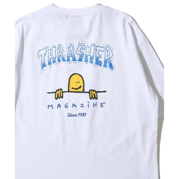 tシャツ 「THRASHER / スラッシャー」マークゴンザレスロゴクルーネックTシャツ メンズ レディース