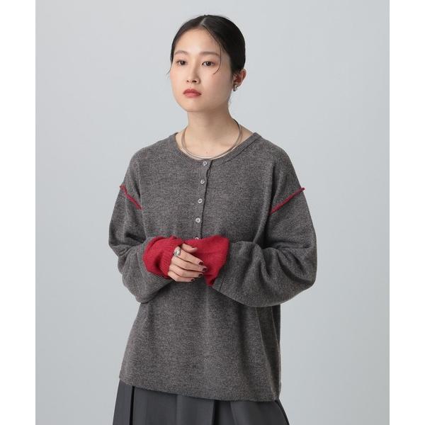 ZOZO問い合わせ番号:101998493ショップ:LEPSIM，レプシィムブランド:LEPSIM，レプシィム商品名:12ゲージヘンリーレイヤープルオーバー　634165カテゴリ:トップス>ニット/セーターブランド品番:634165素...