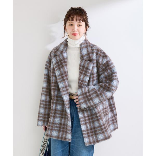 『セール実施中』ZOZO問い合わせ番号:101998566ショップ:JOINT WORKS，ジョイントワークスブランド:B.C STOCK，ベーセーストック，Simplicite，サンプリシテ商品名:シャギーピーコートカテゴリ:ジャケット/...