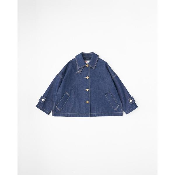 ステンカラーコート コート MALTON B/T SHORT DENIM レディース