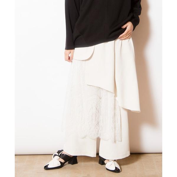 パンツ レースレイヤードパンツ レディース