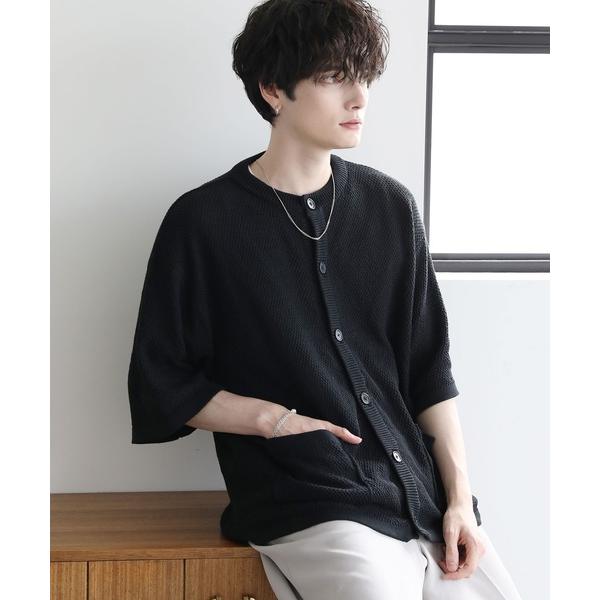 「ETELIO」 ニットカーディガン L ブラック メンズ