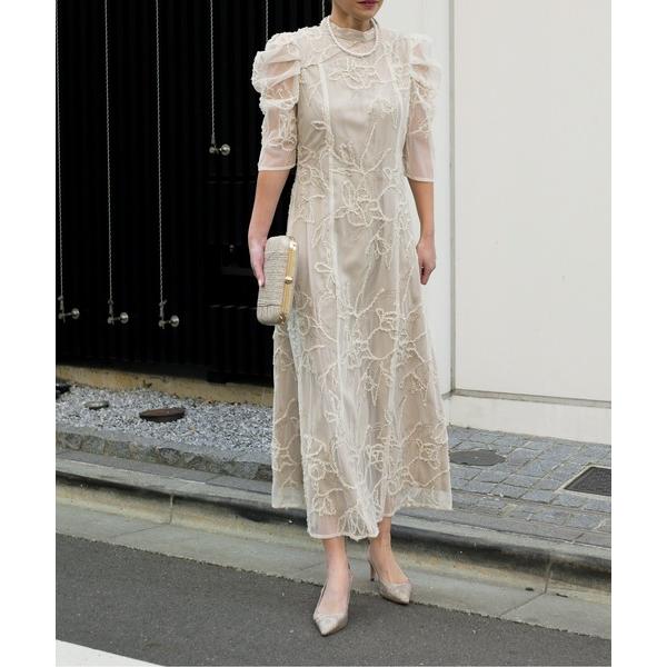 ドレス fringe lace flare dress