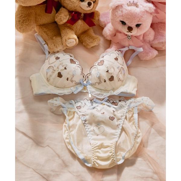 ブラジャー ショーツセット 「WEB限定」ハートフルメロディブラジャー＆ショーツセット