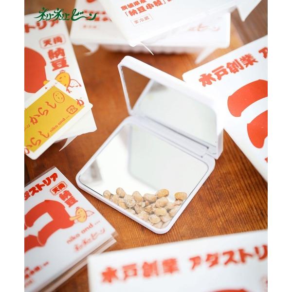 ZOZO問い合わせ番号:102036697ショップ:niko and...，ニコアンドブランド:niko and...，ニコアンド商品名:【にっぽんのASAGOHAN】ネバネバビーンコラボコンパクトミラーカテゴリ:インテリア>ミラーブ...