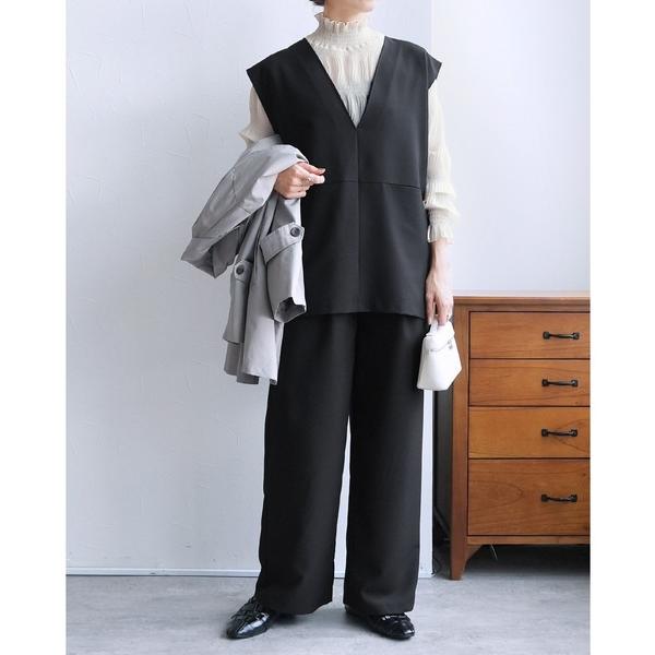 『タイムセール実施中』ZOZO問い合わせ番号:102036700ショップ:reca，レカブランド:reca，レカ商品名:Vネックベスト×セミワイドストレートパンツ2点セットカテゴリ:フォーマルスーツ/小物>スーツセットブランド品番:b...