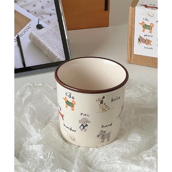 ZOZO問い合わせ番号:102141127ショップ:MANGROVE，マングローブブランド:Made in I，メイドインアイ，MANGROVE，マングローブ商品名:Puppy Print Cupカテゴリ:食器/キッチン>グラス/マグ...